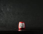 Japanese Wooden Doll Vintage Ornament DARUMA Antique Sculpture Figurine 1945-/H 2.6"/EIQ17/100