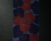 Vintage Japanese Wool Kimono Fabric Scrap, Authentic Wool Remnants for Sewing, Patterned Textile, Retro Piece 63.8"/EIU35/90