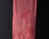 Japanese Fabric Silk Textile Vintage Kimono Antique Boro Patch Kusakizome SHIBORI Dyed 39"/EIM07/50