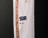 Japanese Fabric Cotton Textile Vintage Kimono Antique Boro Patch TENUGUI Dyed 35.4"/EIR92/45