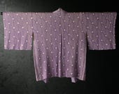 HAORI Japanese Vintage Kimono Silk Antique Jacket Robe Dress SHIBORI Dyed Textile/EIT98/570