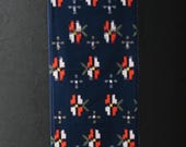 Japanese Fabric Wool Textile Vintage Kimono Antique Boro Patch Kusakizome Woven 40.2"/EIP47/75