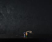 Japanese Pottery Doll Vintage Ornament UMA Antique Small Figurine Hikawa Shrine 1945-/H 1.2"/EIQ24/20