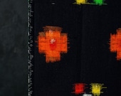 Vintage Japanese Wool Kimono Fabric Scrap / Showa Era Textile Remnant / Sewing, Patchwork & Upcycling Material 56.7"