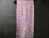 Japanese Fabric Silk Textile Vintage Kimono Antique Boro Patch Kusakizome CHIRIMEN Dyed 43.3"/EIJ78/70