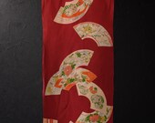 Japanese Fabric Silk Textile Vintage Kimono Antique Boro Patch Dyed 55.5"/EIS48/60