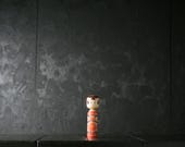 Japanese Wooden Doll Vintage Ornament KOKESHI Antique Sculpture Figurine 1945-/H 7.1"/EIK45/195