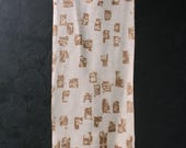 Japanese Fabric Silk Textile Vintage Kimono Antique Boro Patch Kusakizome Dyed 37.8"/EIK84/60