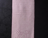 Japanese Fabric Silk Textile Vintage Kimono Antique Boro Patch Kusakizome SHIBORI Dyed 42.9"/EIK72/55