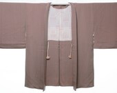 HAORI Japanese Vintage Kimono Silk Antique Jacket Robe Dress Dyed Textile/D019/550