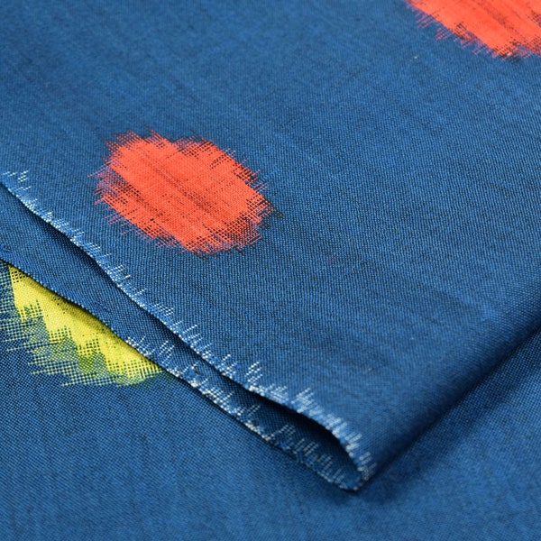 Vintage Japonés Kimono Tela Lana Antique Boro Patch Kusakizome Tejido Textil 39.8"/EEZ10/75