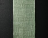 Japanese Fabric Silk Textile Vintage Kimono Antique Boro Patch Kusakizome Dyed 42.9"/EIR37/70