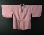 DOTYUGI HAORI Japanese Vintage Kimono Silk Antique Jacket Robe Dress SHIBORI Dyed Textile/EIQ46/450