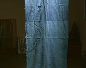 Japanese Fabric Cotton Textile Vintage Kimono Antique Boro Patch Indigo Blue RANRU 80.3"/EHP48/440