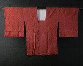 MICHIYUKI HAORI Japanese Vintage Kimono Silk Antique Jacket Robe Dress SHIBORI Dyed Textile/EIQ43/530