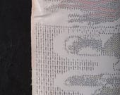 Japanese Fabric Silk Textile Vintage Kimono Antique Boro Patch Kusakizome TSUMUGI Woven 46.9"/EIL40/55
