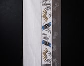 Vintage Japanese Tenugui Cloth, Showa Era Traditional Cotton Textile 31.5"/EIY52/35
