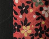 Japanese Fabric Silk Textile Vintage Kimono Antique Boro Patch Kusakizome Dyed 59.4"/EIR24/55