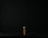 Vintage Japanese Kokeshi Doll / Small Hand Painted Wooden Folk Art / One of a Kind Piece 3.1"/EIW04/20