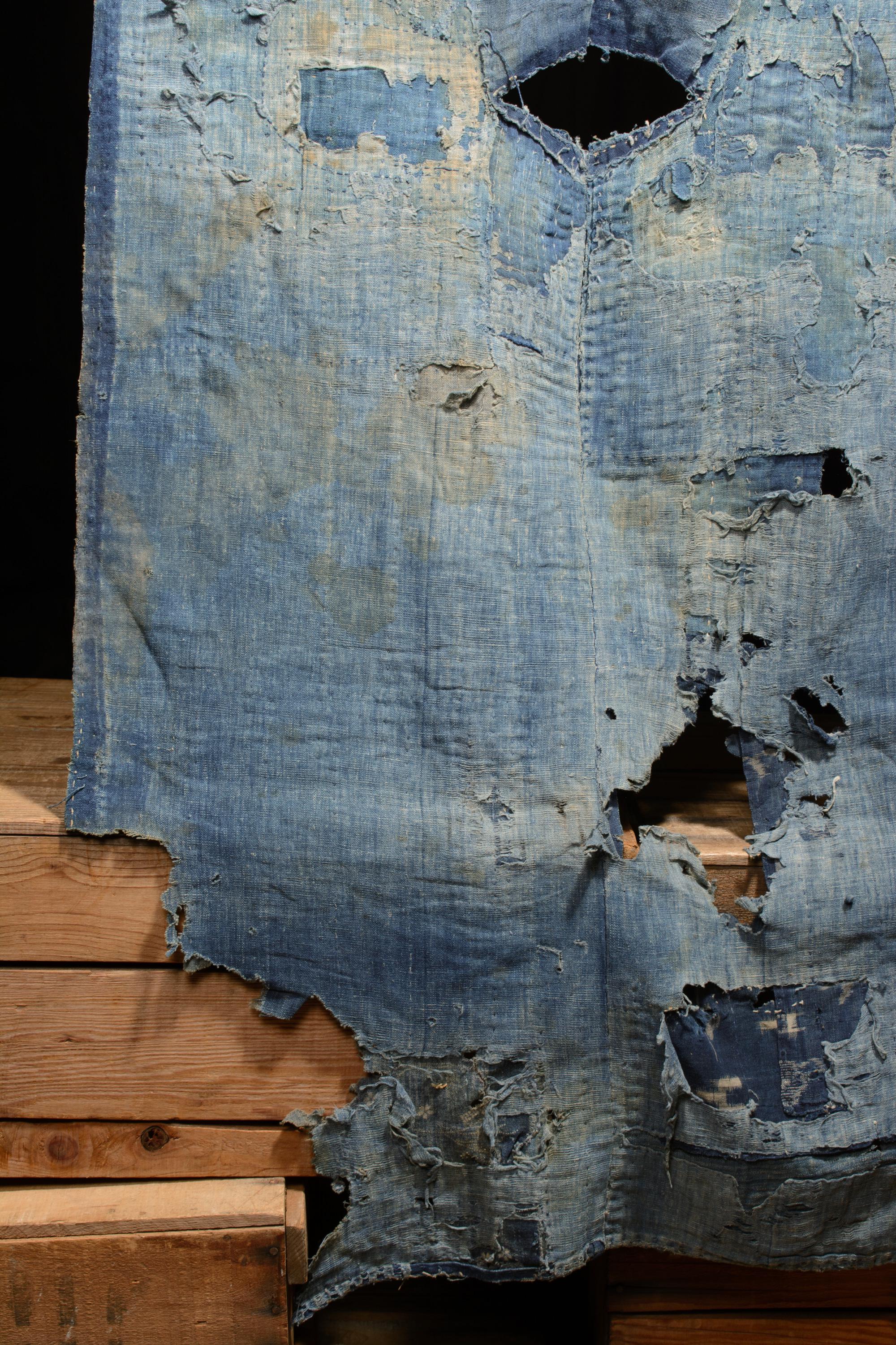 Japanese Fabric Cotton Textile Vintage Kimono Antique BORO RANRU