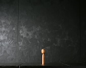 Japanese Wooden Doll Vintage Ornament KOKESHI Antique Sculpture Figurine 1945-/H 5.5"/EIK34/65