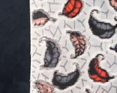 Vintage Japanese Meisen Silk Kimono Fabric Scrap 37"/EIY77/35