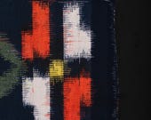 Japanese Fabric Wool Textile Vintage Kimono Antique Boro Patch Kusakizome Woven 40.2"/EIP48/75
