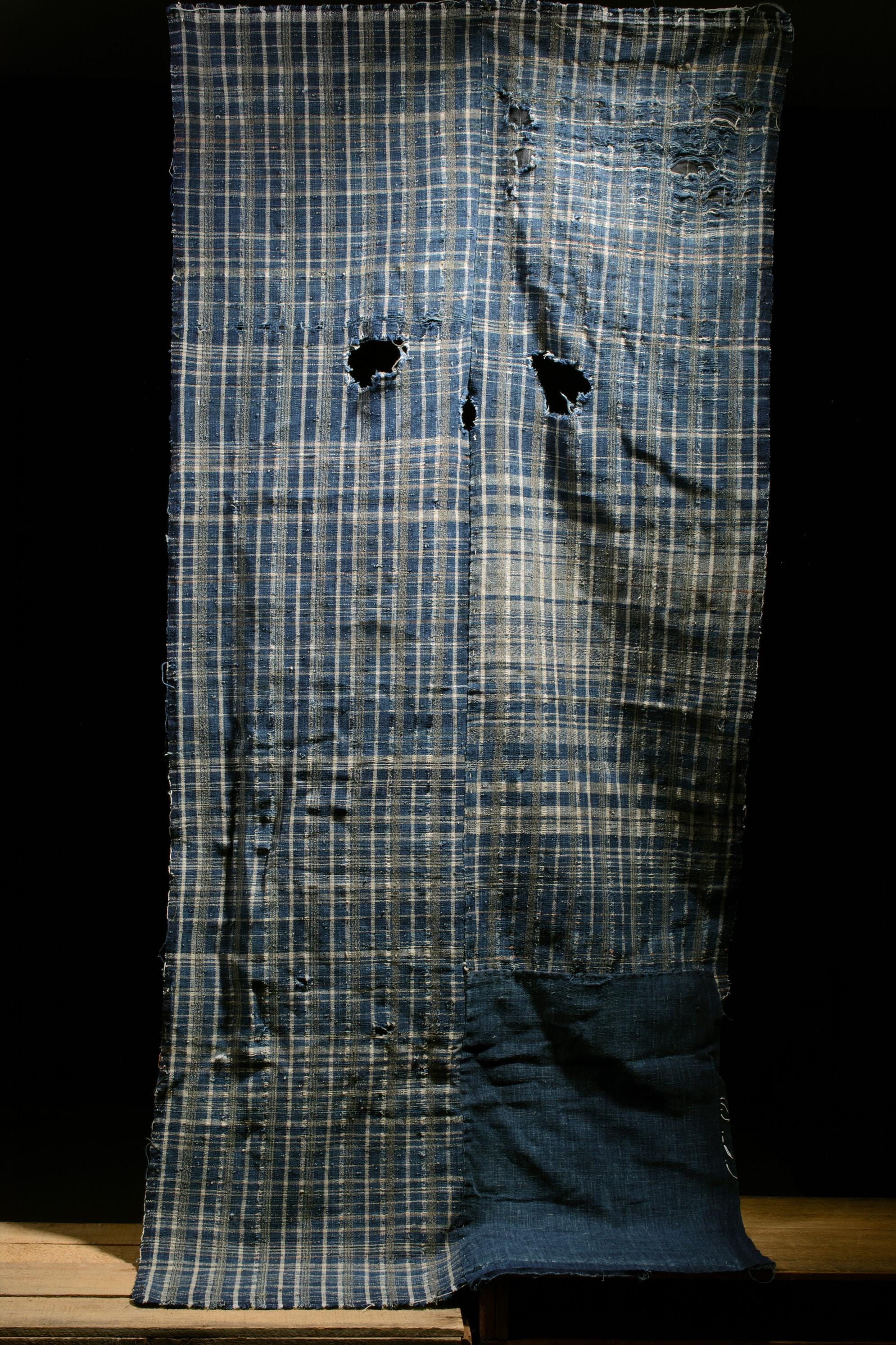 Japanese Fabric Cotton Textile Indigo Blue Vintage Kimono Antique