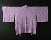 HAORI Japanese Vintage Kimono Silk Antique Jacket Robe Dress SHIBORI Dyed Textile/EIQ34/565