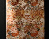 Japanese Fabric Silk Textile Vintage Kimono Antique Boro Patch Woven 38.6"/EIS32/250