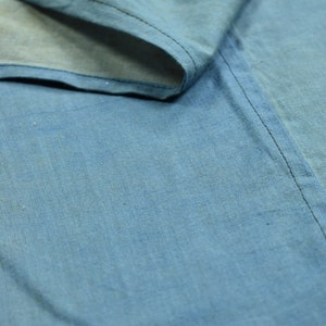 Tela japonesa de algodón, kimono vintage, parche de boro antiguo, teñido en azul índigo, 50,4&quot;/EHB39/115