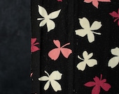 Vintage Japanese Wool Kimono Fabric Scrap / Showa Era Textile Remnant / Sewing, Patchwork & Upcycling Material 59.1"