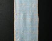 Japanese Fabric Silk Textile Vintage Kimono Antique Boro Patch Kusakizome SHIBORI Dyed 43.7"/EIR15/60