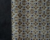Vintage Japanese Wazarasa Cotton Fabric Scrap / Showa Era Geometric Folk Textile / Wabi-Sabi 48"