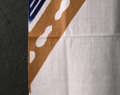 Japanese Fabric Cotton Textile Vintage Kimono Antique Boro Patch TENUGUI Dyed 34.6"/EIR94/45