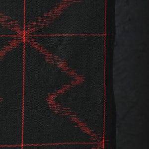 Japanese Fabric Wool Textile Vintage Kimono Antique Boro Patch Kusakizome Woven 37"/EIN64/70