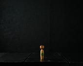 Vintage Japanese Kokeshi Doll – Hand Painted, One of a Kind 2.8"/EIW18/15