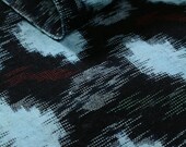 Japanese Fabric Cotton Textile Vintage Kimono Antique Boro Patch Indigo Blue KASURI Woven 78.3"/EID13/110