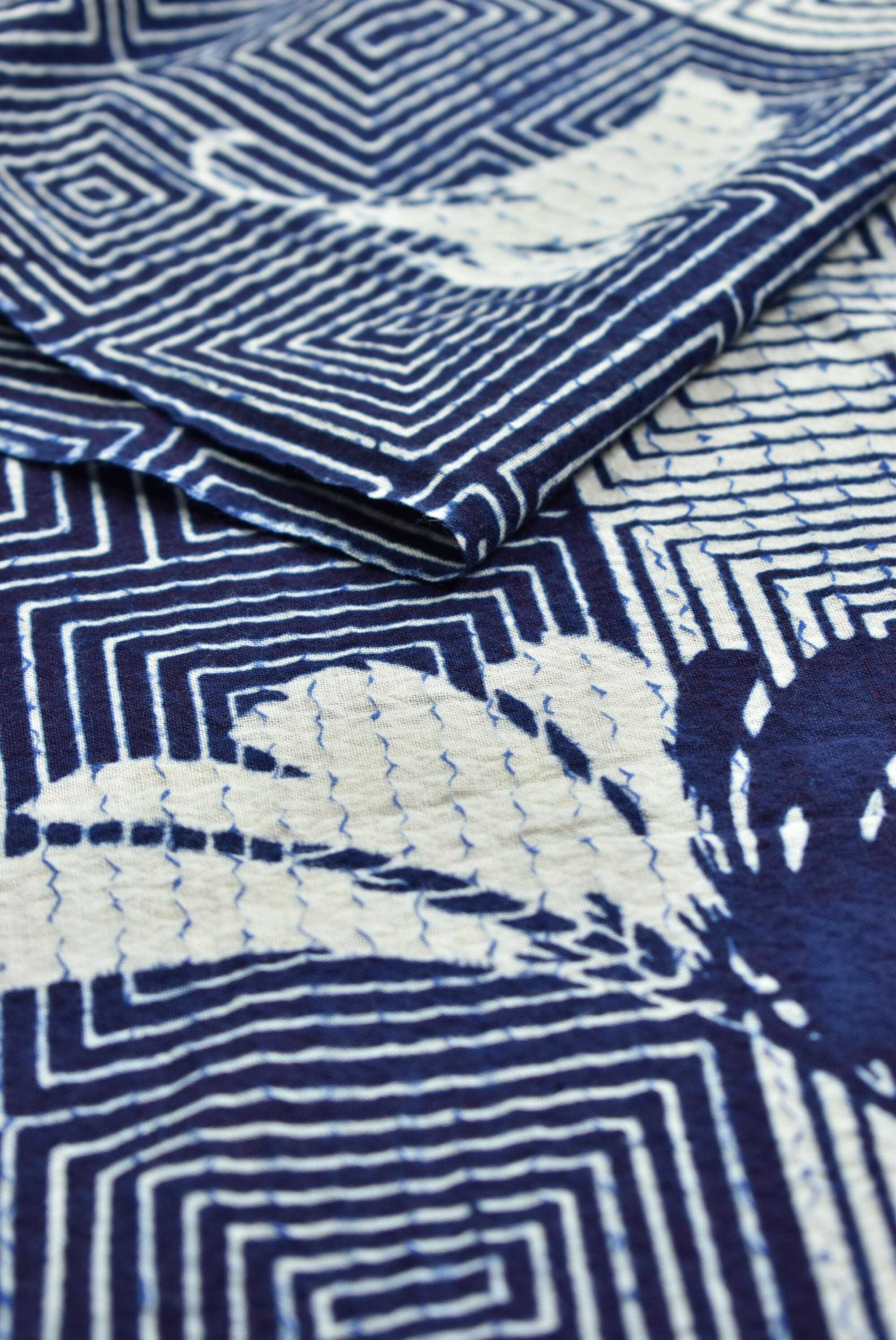 Japanese Fabric Vintage Kimono Textile Cotton Antique Boro
