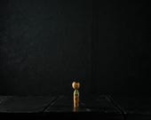 Vintage Japanese Kokeshi Doll – Hand Painted, One of a Kind 3"/EIW21/15