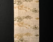 Japanese Fabric Silk Textile Vintage Kimono Antique Boro Patch Dyed 63.4"/EIR49/95