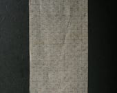 Japanese Fabric Silk Textile Vintage Kimono Antique Boro Patch Kusakizome TSUMUGI Dyed 37.8"/EIL60/55