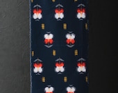 Japanese Fabric Wool Textile Vintage Kimono Antique Boro Patch Kusakizome Woven 38.6"/EIP41/75