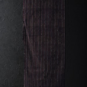 Japanese Fabric Cotton Textile Vintage Kimono Antique Boro Patch Indigo Blue SHIMA Woven 59.1&quot;/EIQ04/125