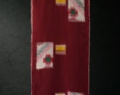 Japanese Fabric Silk Textile Vintage Kimono Antique Boro Patch MEISEN Woven 55.5"/EIT65/65