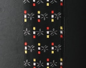 Japanese Fabric Wool Textile Vintage Kimono Antique Boro Patch Kusakizome Woven 38.6"/EIP34/75