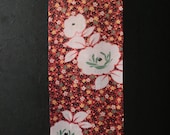 Japanese Fabric Silk Textile Vintage Kimono Antique Boro Patch Kusakizome Dyed 59.4"/EIR23/55