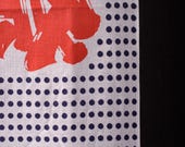 Japanese Fabric Cotton Textile Vintage Kimono Antique Boro Patch TENUGUI Dyed 35.4"/EIR97/45