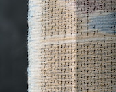 Japanese Fabric Silk Textile Vintage Kimono Antique Boro Patch Kusakizome TSUMUGI Woven 37.4"/EIL01/55