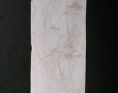 Japanese Fabric Silk Textile Vintage Kimono Antique Boro Patch Kusakizome Woven 43.7"/EIL52/55